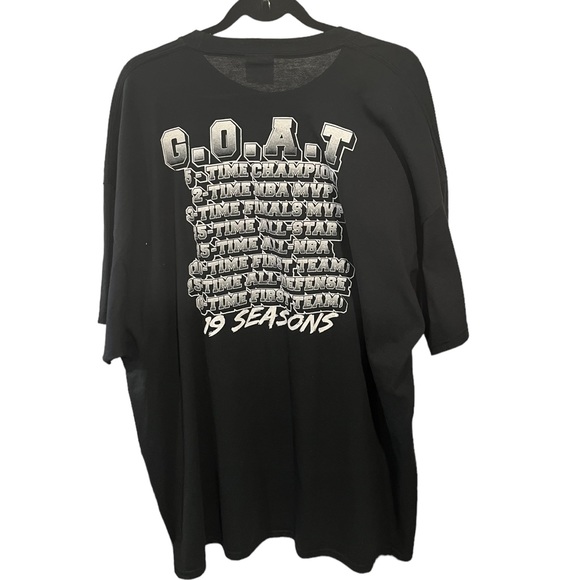Tim Duncan #21 San Antonio Spurs G.O.A.T. Double Sided Graphics Black 3X T-Shirt - Picture 6 of 8